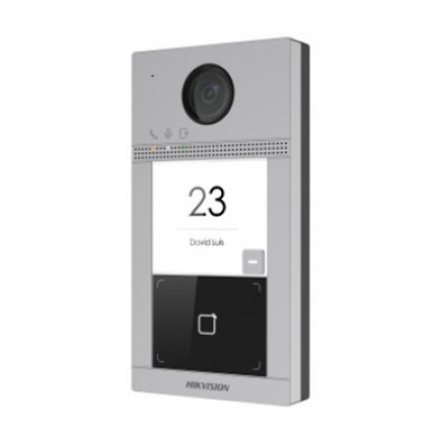 2 Мп IP вызывная панель на одного абонента c ИК подсветкой и Wi-Fi DS-KV8113-WME1