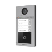 2 Мп IP вызывная панель на 4 абонента c ИК подсветкой и Wi-Fi DS-KV8413-WME1/Flush