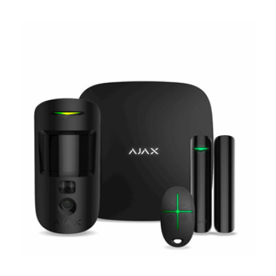 Комплект охранной сигнализации Ajax StarterKit Cam Plus (чёрный)