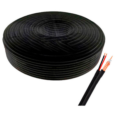 Кабель комбинированный бухта 100 м RG590-CU PE+2*0.5
