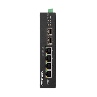 Коммутатор 4 порта неуправляемый Hikvision DS-3T0506HP-E/HS POE