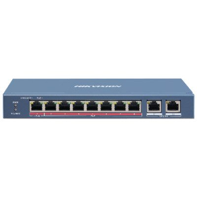 Коммутатор 8 портов неуправляемый Hikvision DS-3E0310HP-E POE