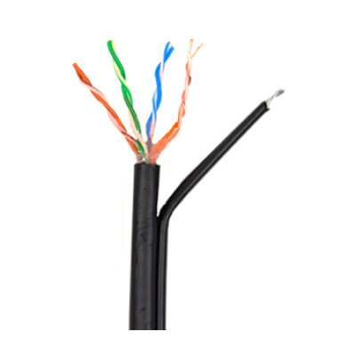 Кабель сетевой UTP с тросом бухта 305м 4*2*0.5-CU PE MT CAT5е