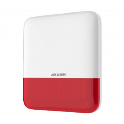 Беспроводная внешняя сирена Hikvision DS-PS1-E-WE-Red (красная)