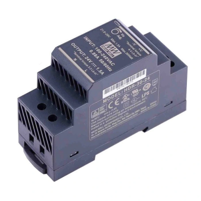 Блок питания MeanWell Mean Well HDR-30-24 24В 1.5А