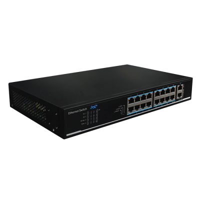 16-портовый 100M PoE+ 2 порта 1000M RJ45 UTP1218-PSB150