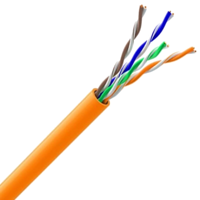 Кабель витая пара ЗЗЦМ (UTP медь безгалогенный LSZH) Cat. 5e U/UTP LSZH 4х2х24 AWG (7091010) бухта 305м