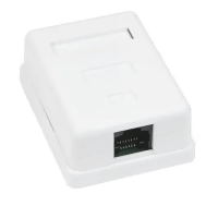 Розетка 1-портовая RJ45 UTP, белая, 5E MB-UTP1