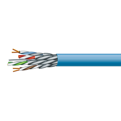 Кабель витая пара ЗЗЦМ Cat. 6 A U/FTP LSZH 4х2х23 AWG (к) бухта 500м.