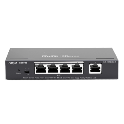 5-портовый гигабитный интеллектуальный POE коммутатор Ruijie RG-ES205GC-P