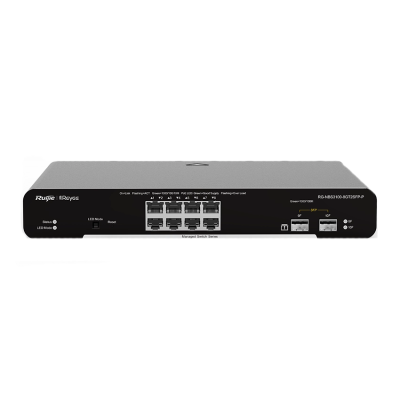 8-портовый гигабитный L2 управляемый коммутатор POE Ruijie RG-NBS3100-8GT2SFP-P