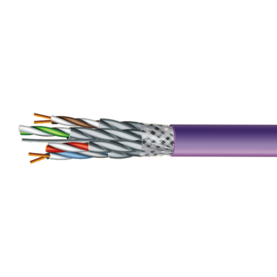 Кабель ЗЗЦМ (FTP медь безгалогенный LSZH) Category 7e S/FTP LSZH 4х2х23 AWG (70910151) бухта 500м.