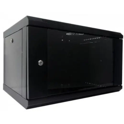 Шкаф коммутационный настенный 6U 600x450 WMNC-6U-FLAT- BLACK Hypernet 6U 600x450