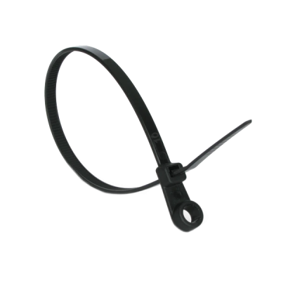 кабельная с кольцом 3,6х150 белая(100шт) Стяжка Ziplex