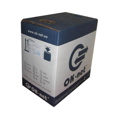 (UTP медь патчкордовый )КГПВ-ВП (100) 4*2*0,48 (U/UTP-cat.5E-SL patch AWG26, бухта 305 Кабель OK-NET