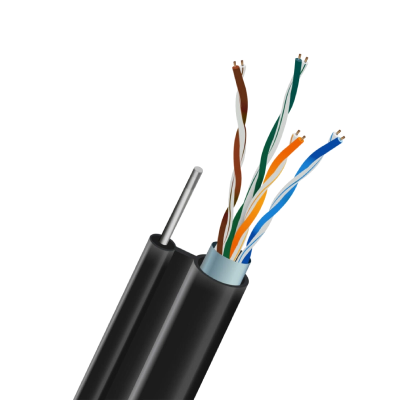 FTP CAT5E 0.5 CU наружный (LDPE) c самонесущей проволокой Кабель TRINIX