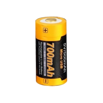 Аккумулятор 700 UP mAh Li-ion micro usb зарядка Fenix 16340