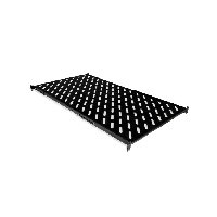 Полка 19" 4 точки креп., 850мм глуб., перфорированная, т.м.2мм, черная Voltronic 4962