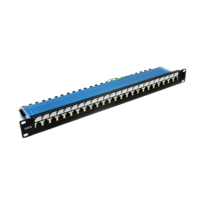 Патч-панель 19" 24xRJ-45 FTP, кат. 6, dual type, EPNew EPNew 6PLDN-F24BK