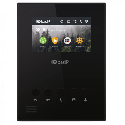 Видеодомофон Bas-IP AU-04LA black