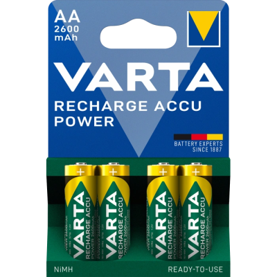Аккумулятор AA VARTA PROF ACCU 2600mAh BLI 4 NI-MH