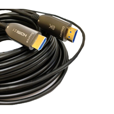 патчкорд 10м с передачей сигнала 8K UHD 48 Gbps по оптическому кабелю (AOC) HDMI 2.1