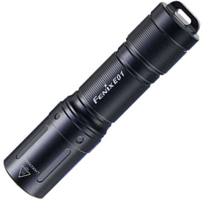 черный фонарь наключный Fenix E01 V2.0 