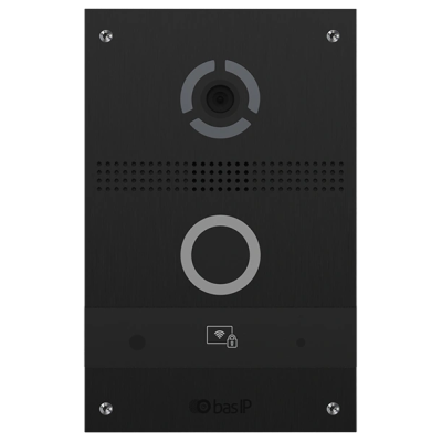IP вызывная панель с распознанием лиц и считывателем UKEY Bas-IP AV-08FB black