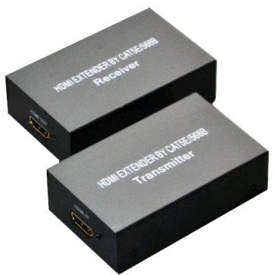 Комплект- передатчик + приемник HDMI-LAN 60 м