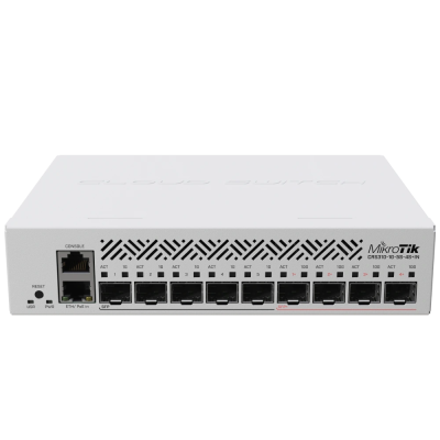 Коммутатор 9 портов управляемый MikroTik CRS310-1G-5S-4S+IN 10G SFP+