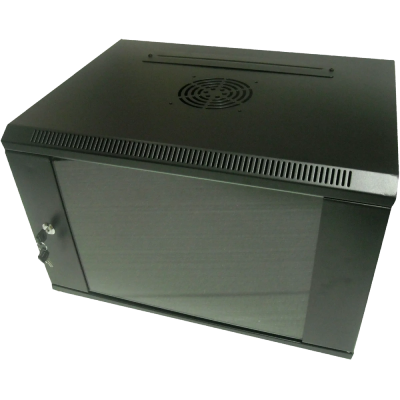 Шкаф коммутационный настенный 9U 600x450 Hypernet WMNC-9U-FLAT-AC-BLACK