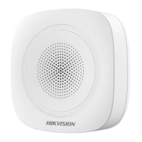 Беспроводная внутренняя сирена Hikvision DS-PS1-I-WE-Red (красная подсветка)