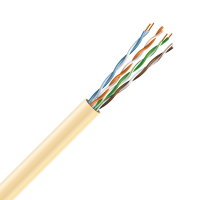 медь безгалогенный LSZH 4х2х24 AWG (70328) бухта 305м. Жёлтый ЗЗЦМ Кабель UTP Cat. 5e U/UTP LSZH