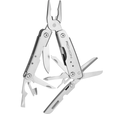 Мини мультитул со сменными битами, серый Roxon M2