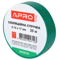 Изоляционная лента зеленая APRO 0.14х17 мм 20 м