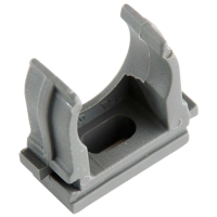 Кліпса для гофри 25 мм сіра (пач. 50 шт.)