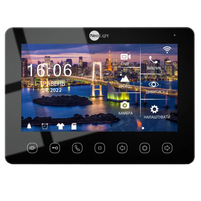 Видеодомофон NeoLight OMEGA+ HD WF Black