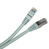 Патч-корд сірий FTP, 10 м, кат. 5e