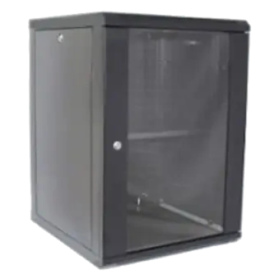 Шкаф коммутационный настенный Hypernet WMNC66-15U-FLAT-BLACK