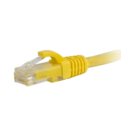 Патч-корд литой желтый UTP, RJ45 1m, кат. 5Е Hypernet PC-UTP-1M-YL