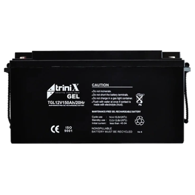 Аккумулятор гелевый 12В 150А•ч Trinix TGL12V150Ah/20Hr