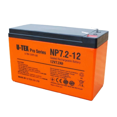 Аккумулятор U-tex PRO 12В / 7,2 Ah