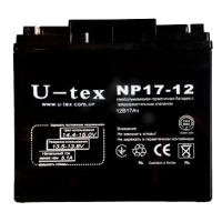 Аккумулятор U-tex 12В / 17 A