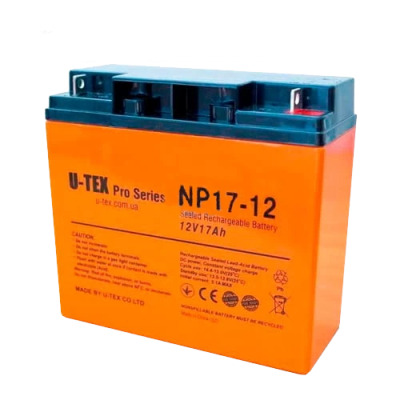Аккумулятор U-tex PRO 12В / 17 Ah