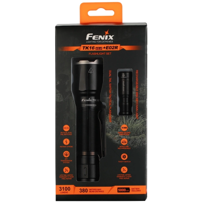 Фонари ручные комплект Fenix TK16 V2.0 + E02R