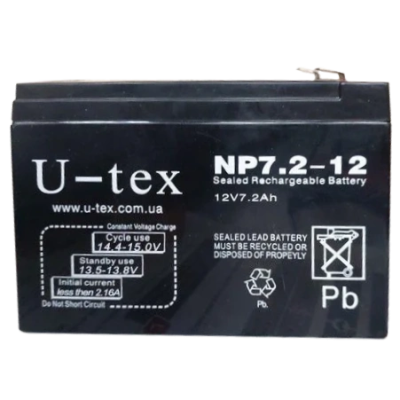 Аккумулятор U-tex 12В / 7,2 Ah