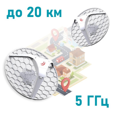 Наружный беспроводной мост 5 ГГц MikroTik LHG HP5 (RBLHG-5HPnD)