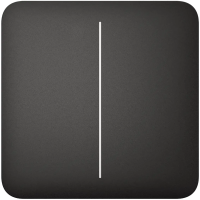 Кнопка двуклавишного выключателя Ajax SoloButton (2-gang) [55] black
