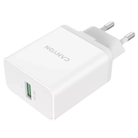 Сетевое зарядное устройство Canyon H-24 white (QC 24W)