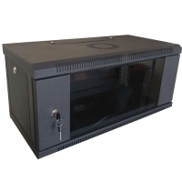 Шкаф коммутационный настенный разборный черный Hypernet WMNC-350-4U-FLAT-BLACK